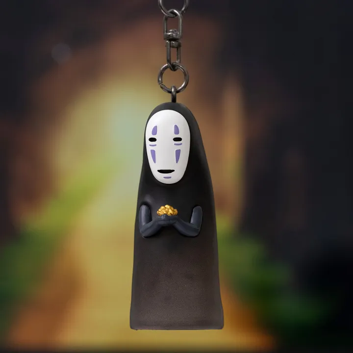 3D Keychains No Face with gold dust - Spirited Away